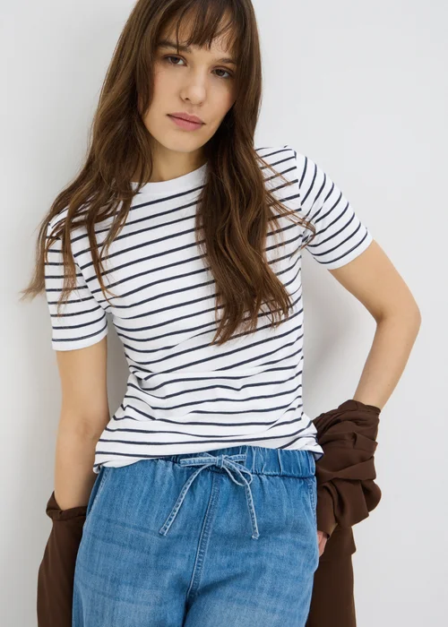 Black Stripe Fitted T-Shirt - 26 Image 1
