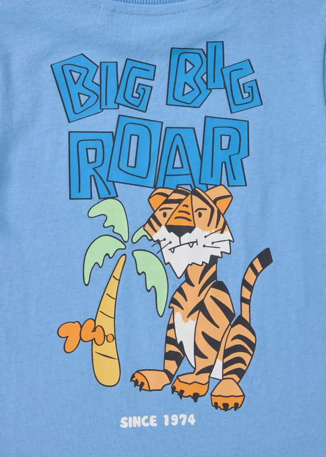 Boys Blue Tiger T-Shirt (1-7yrs)