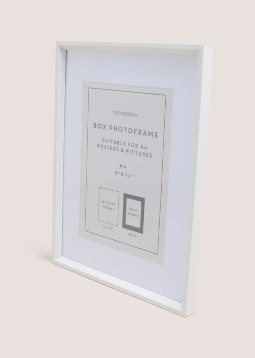 White Box Frame Photo Frame Image 1