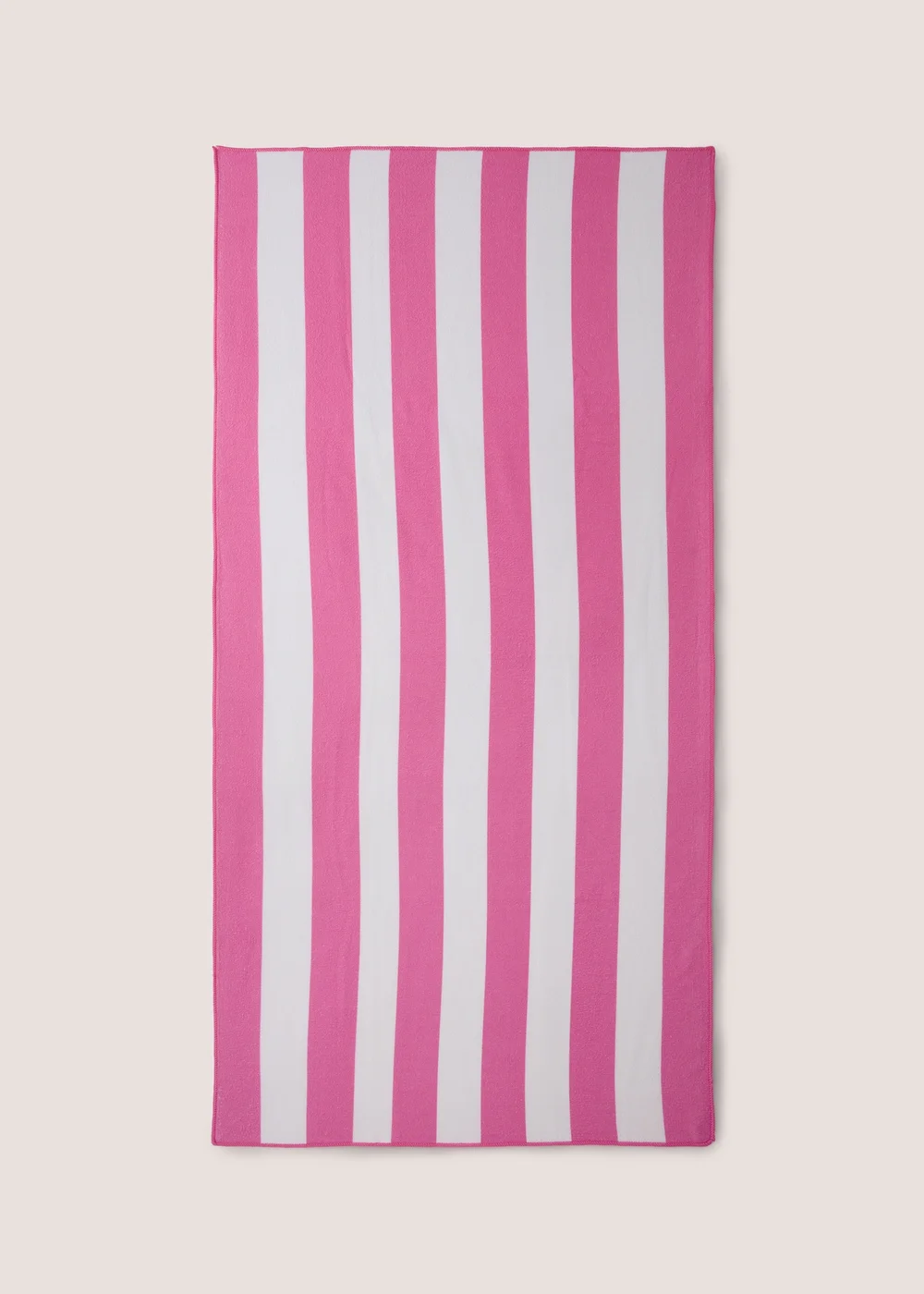 Pink Stripe Beach Towel Image 1