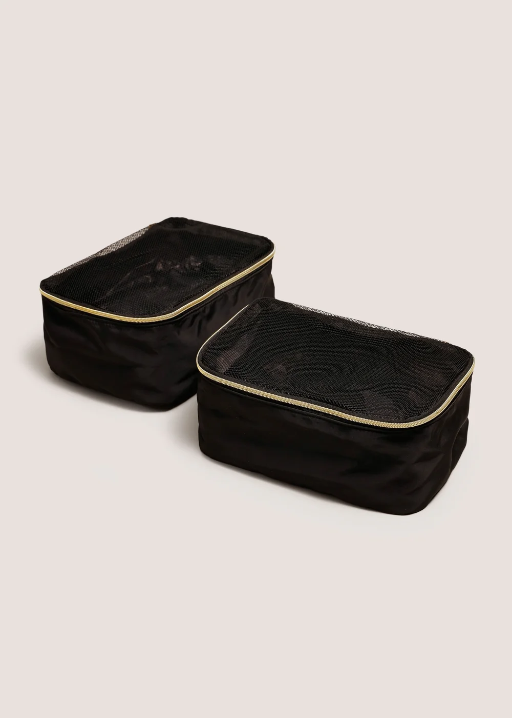 2 Pack Black Small Packing Cubes Image 1