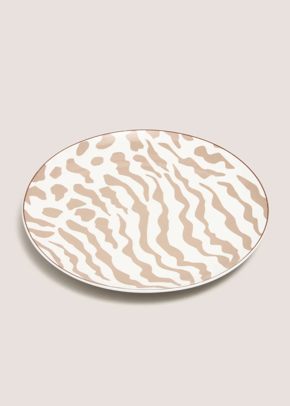Zebra Print Dinner Plate Image 1