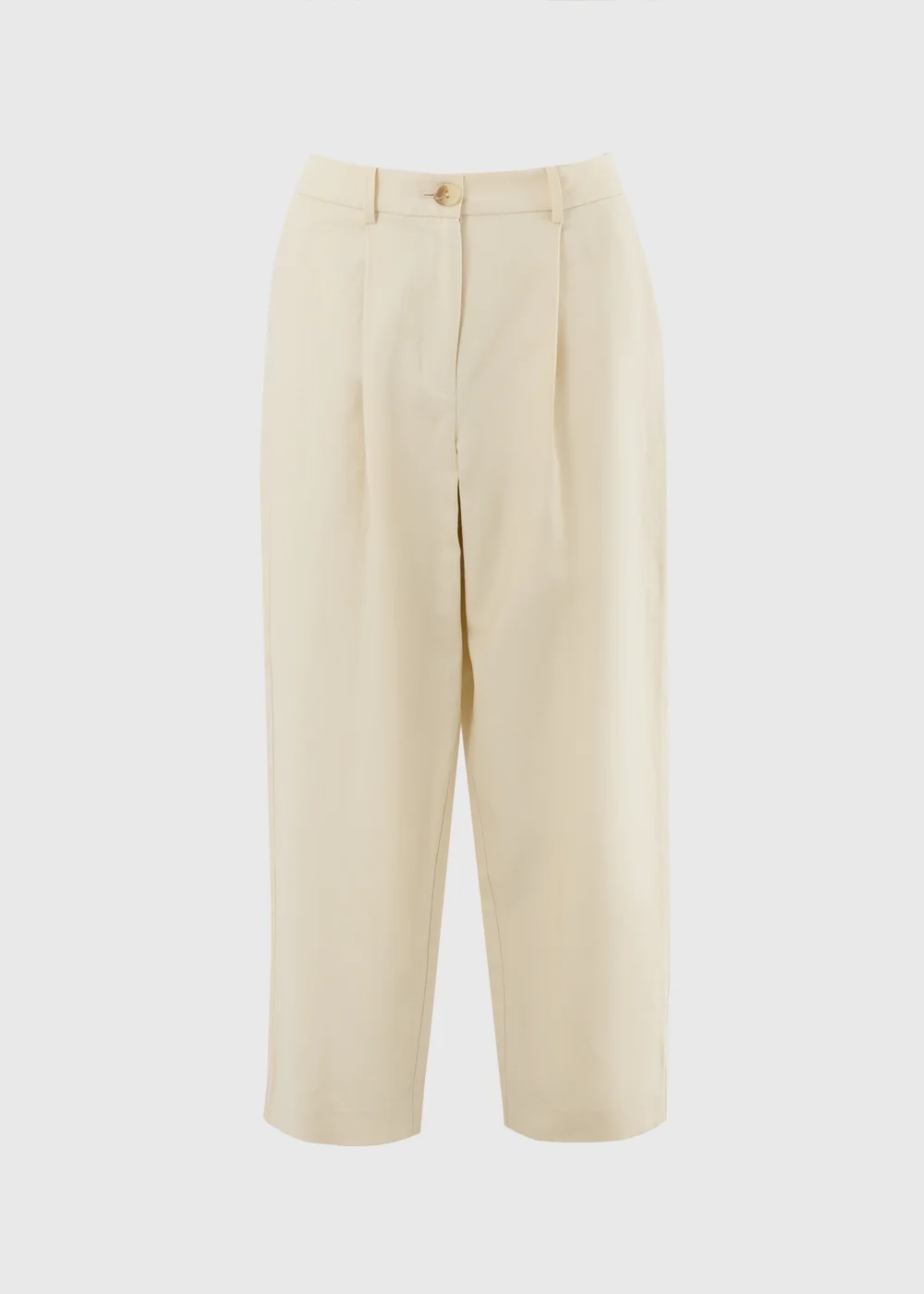 Et Vous Cream Barrel Leg Trousers - Size 08 31 leg Image 4
