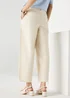 Et Vous Cream Barrel Leg Trousers - Size 08 31 leg Image 3
