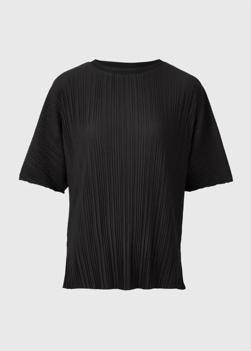 Black Plisse Co Ord Top - 8 Image 4