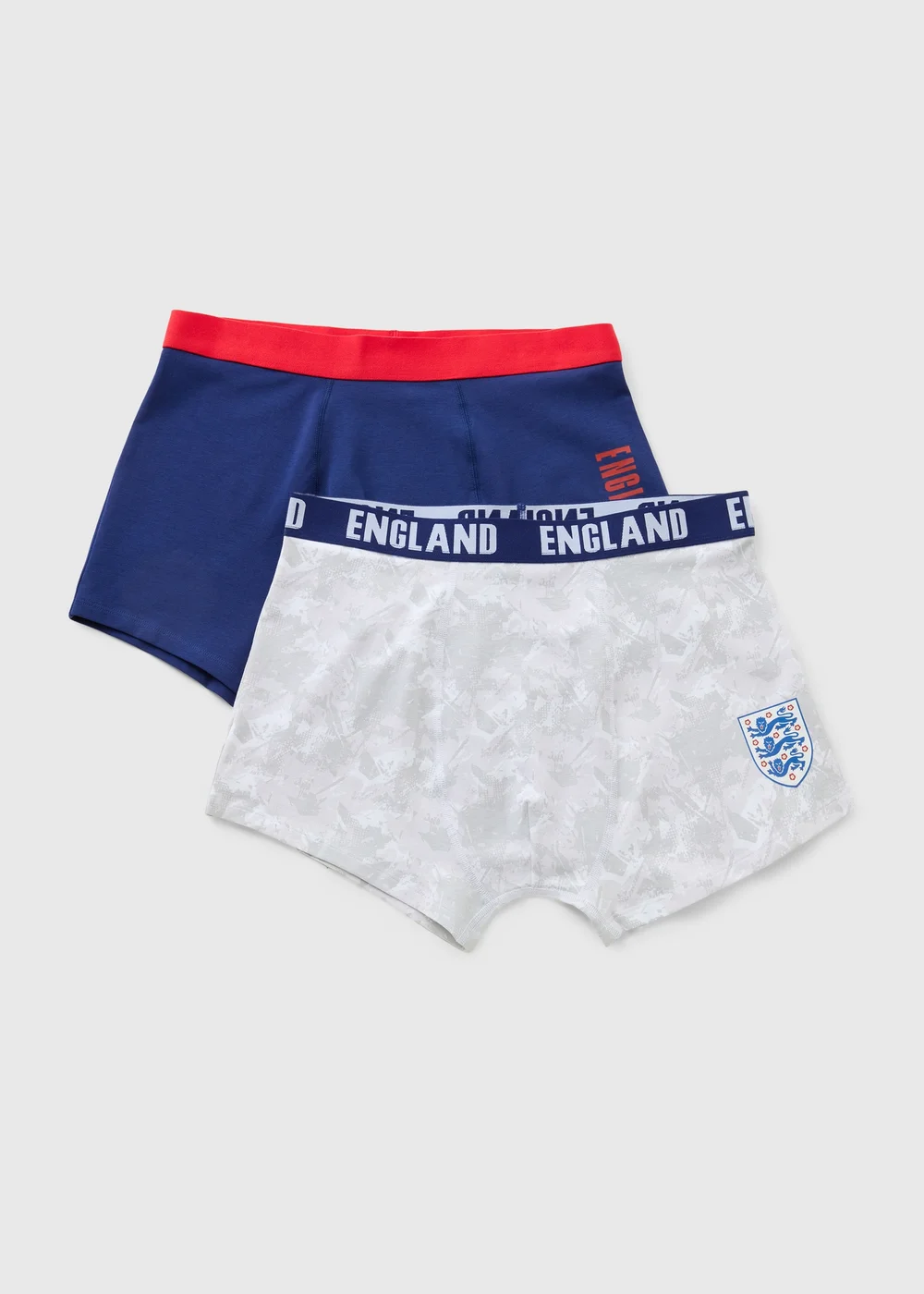 2 Pack Multi England Football Boxers - XS Image 1