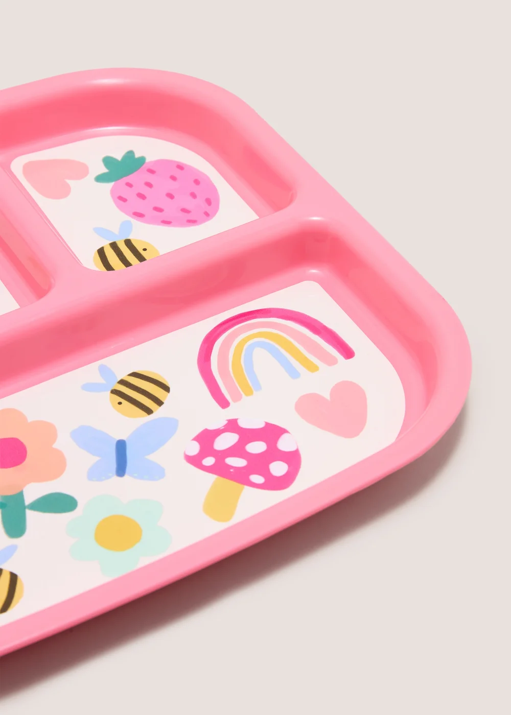 Kids Flower Pattern Divide Plate Image 2