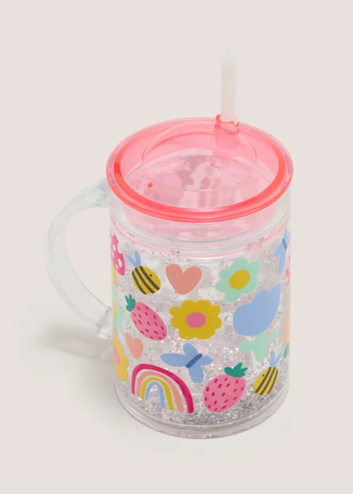 Flower Glitter Soda Cup Image 2