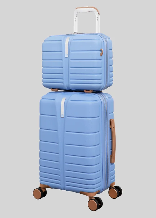 IT Luggage Blue Fascinate Hard Suitcase - VANITY Image 5