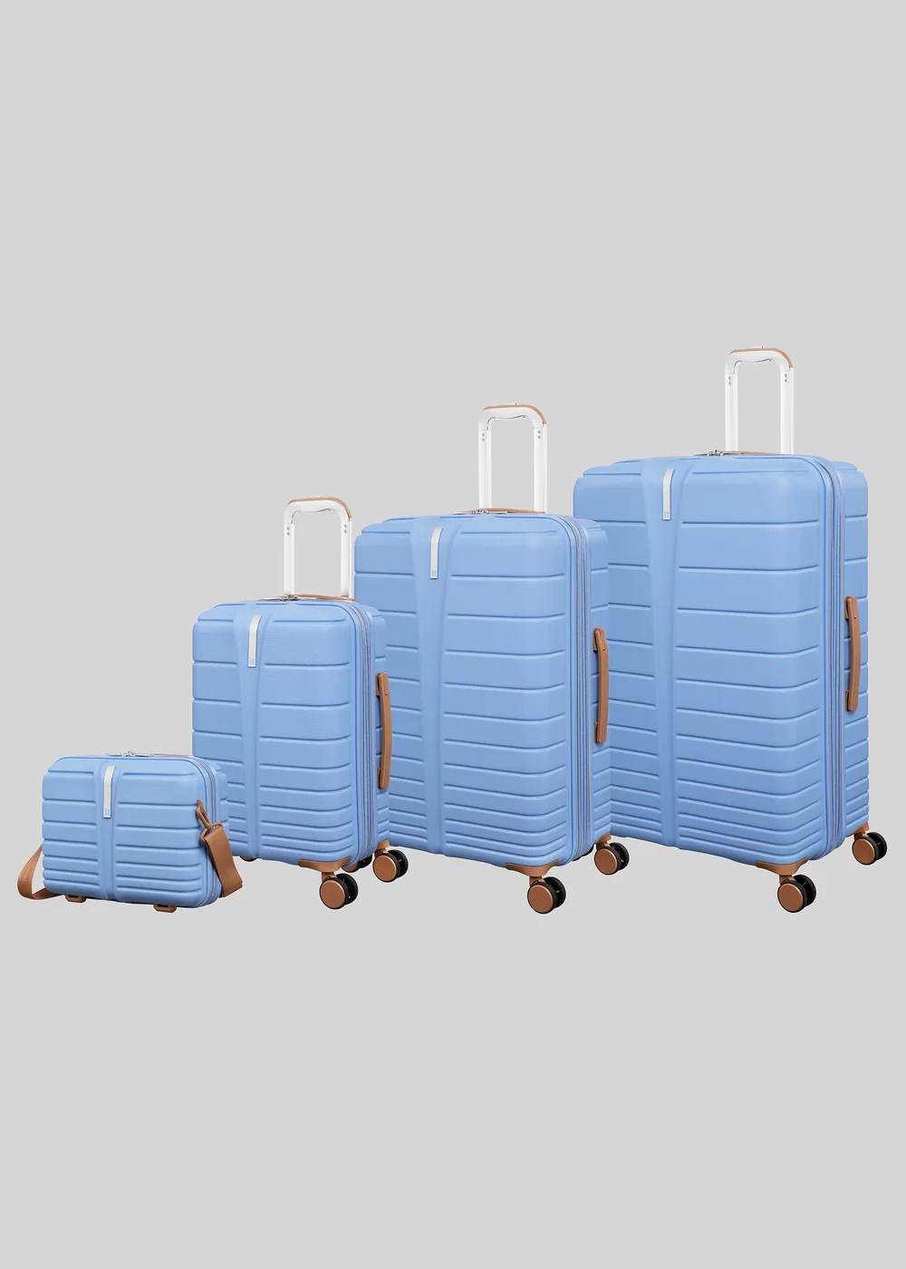IT Luggage Blue Fascinate Hard Suitcase - VANITY Image 1