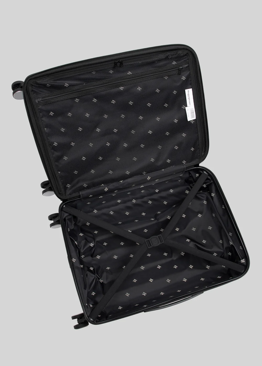 IT Luggage Cream Inclining Hard Suitcase - Medium Image 2
