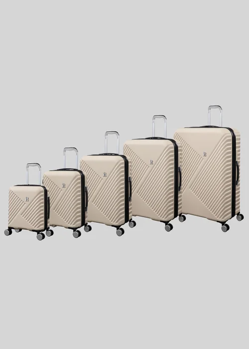 IT Luggage Cream Inclining Hard Suitcase - Medium Image 1
