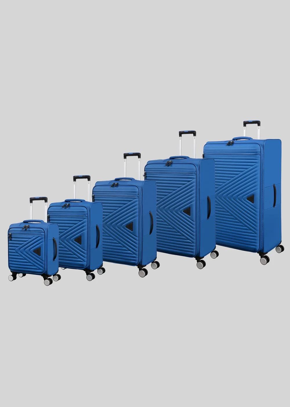 IT Luggage Cobalt Blue Expedite Soft Suitcase - UNDERSEAT Image 1