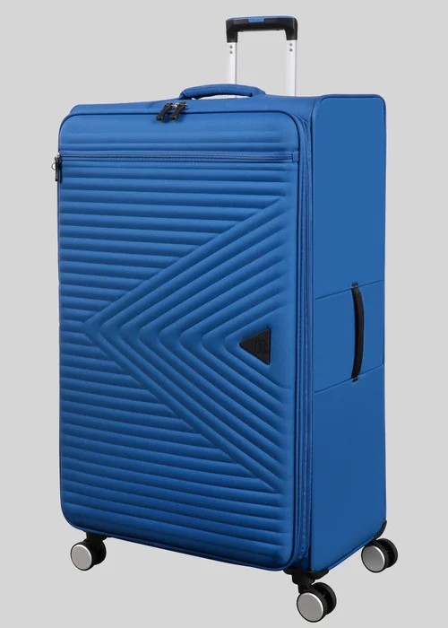 IT Luggage Cobalt Blue Expedite Soft Suitcase - UNDERSEAT Image 3
