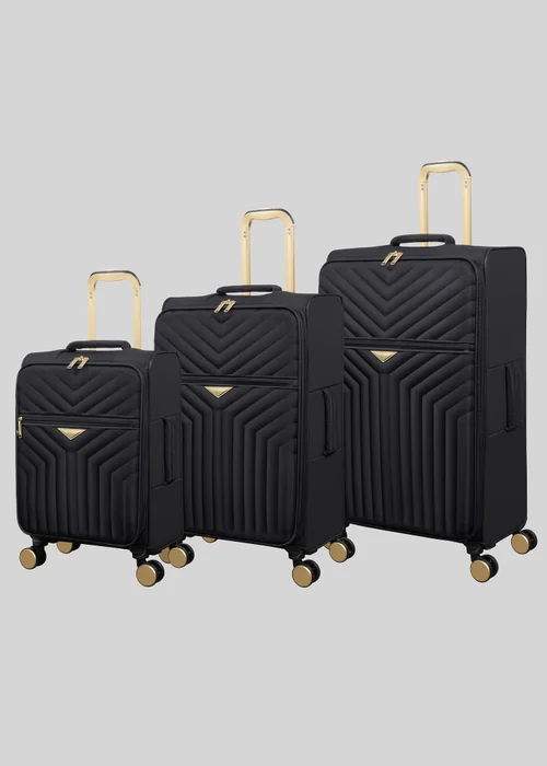 IT Luggage Black Desirable Suitcase - VANITY Image 5