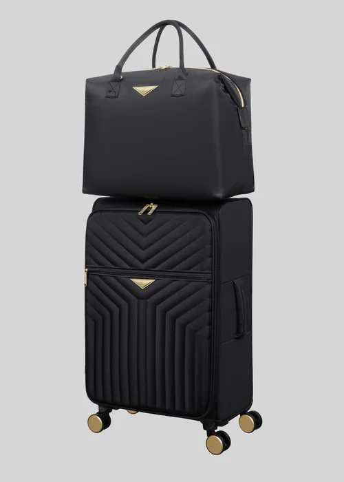 IT Luggage Black Desirable Suitcase - VANITY Image 4