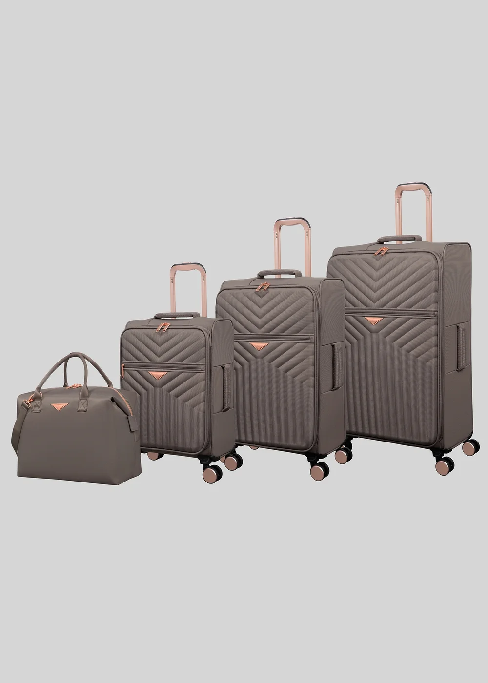IT Luggage Rock Brown Desirable Soft Suitcase - VANITY Image 1