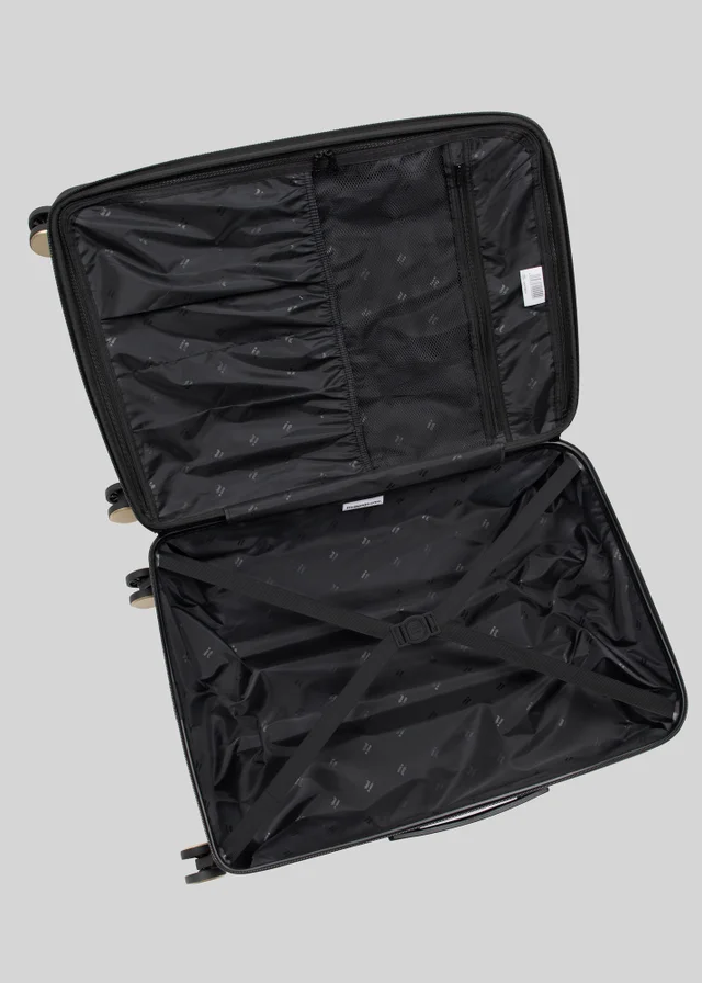 IT Luggage Sheen Cow Print Hard Suitcase
