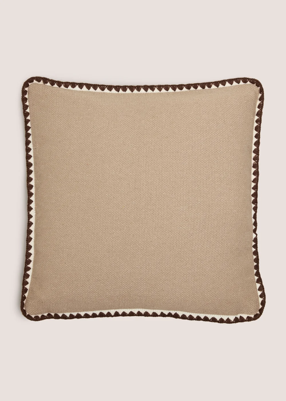 Natural Woven Edge Cushion Image 1