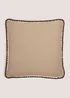 Natural Woven Edge Cushion Image 1