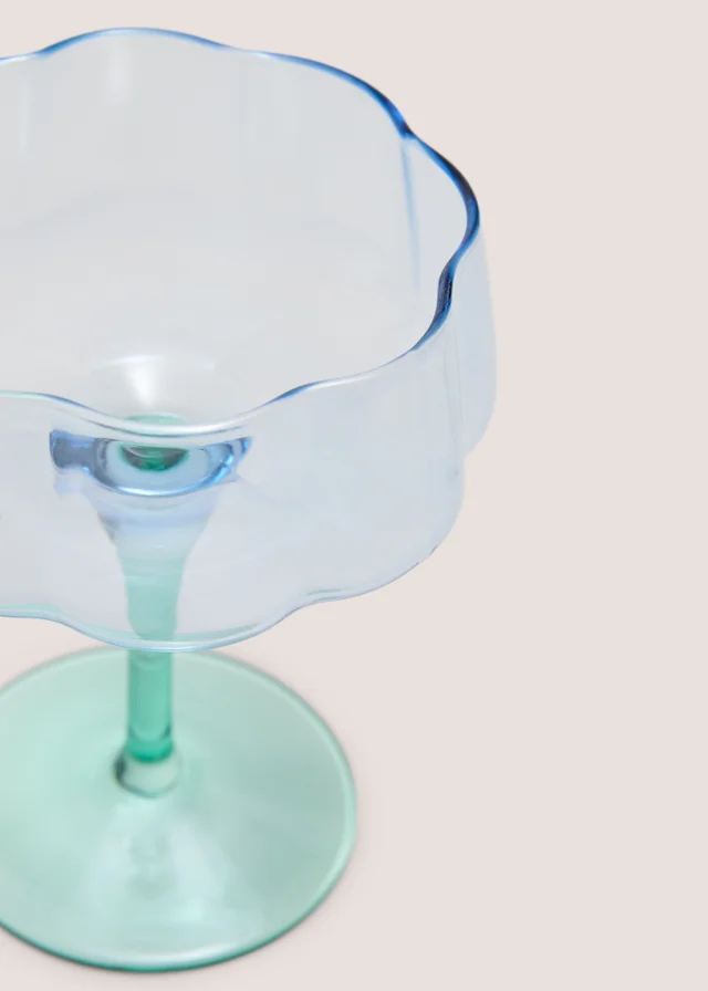 Blue Two Tone Wine Glass