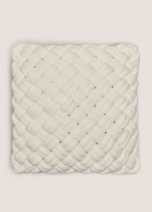 Ivory Knot Cushion Image 1