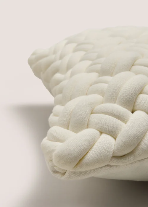 Ivory Knot Cushion Image 2