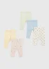 Baby Multicolour Floral Spring Leggings (Newborn-23mths) - Up to 1 Month Image 1