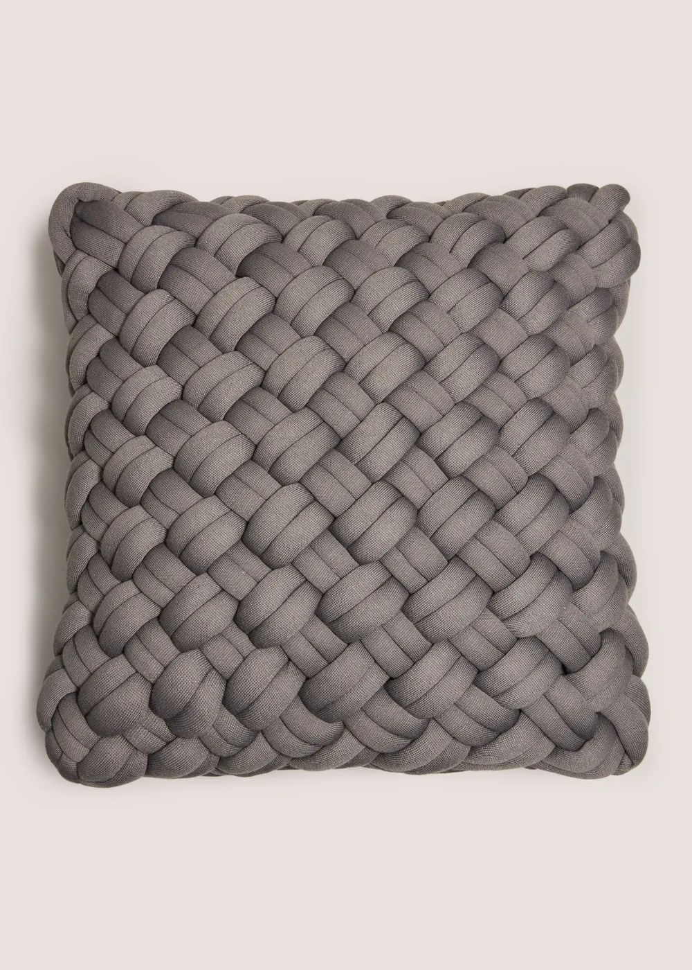 Grey Knot Cushion Image 1