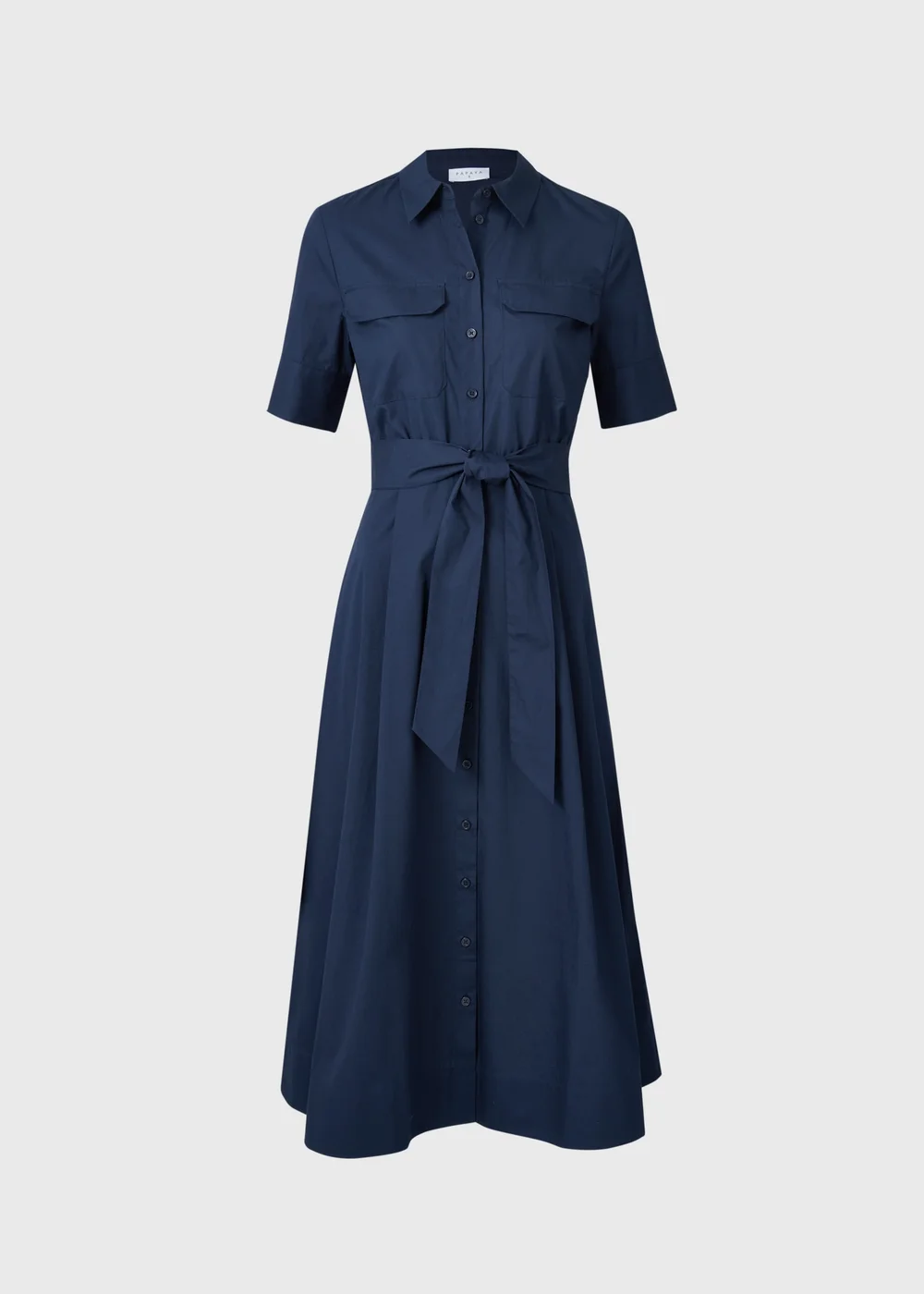 Navy Poplin Belted Midaxi Shirt Dress - 22 | Matalan Navy Poplin Belted Midaxi Shirt Dress - 22 | Matalan