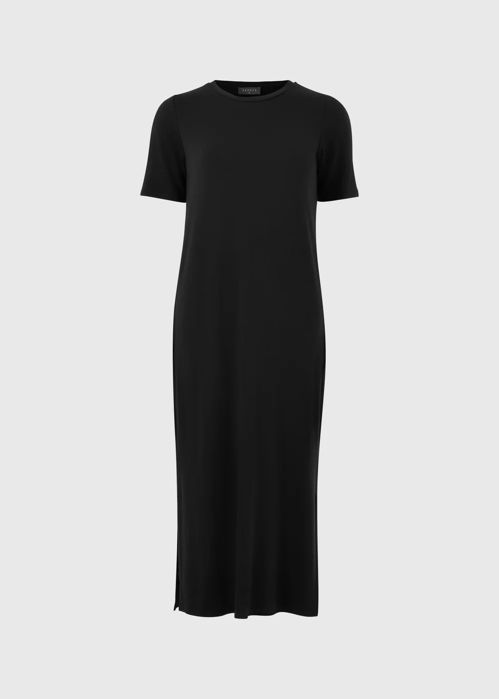 Black T-Shirt Midi Dress - 8 | Matalan Black T-Shirt Midi Dress - 8 | Matalan