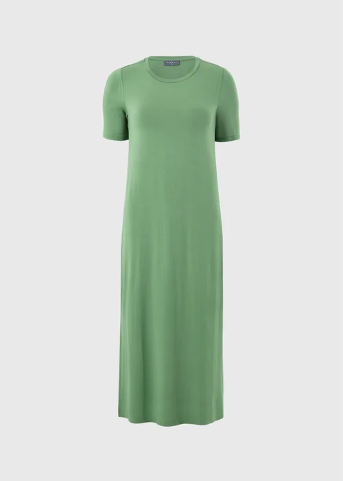 Green T-Shirt Midi Dress - 14 Image 4