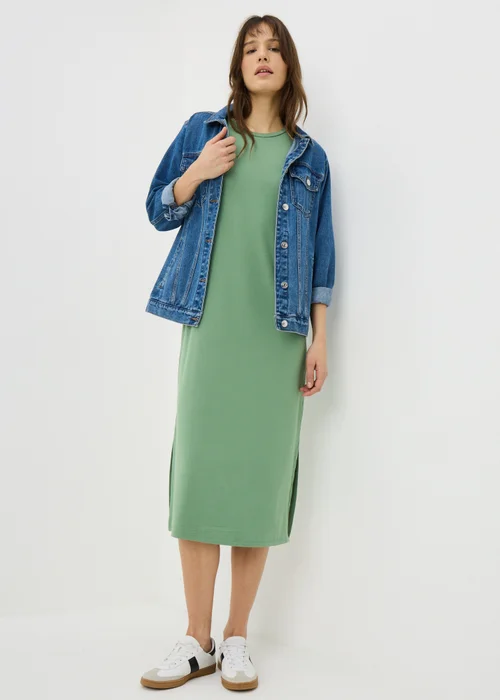 Green T-Shirt Midi Dress - 14 Image 2