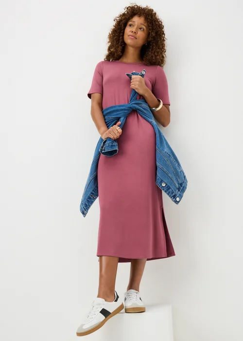 Raspberry T-Shirt Midi Dress - 24 Image 1