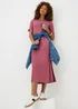 Raspberry T-Shirt Midi Dress - 24 Image 1