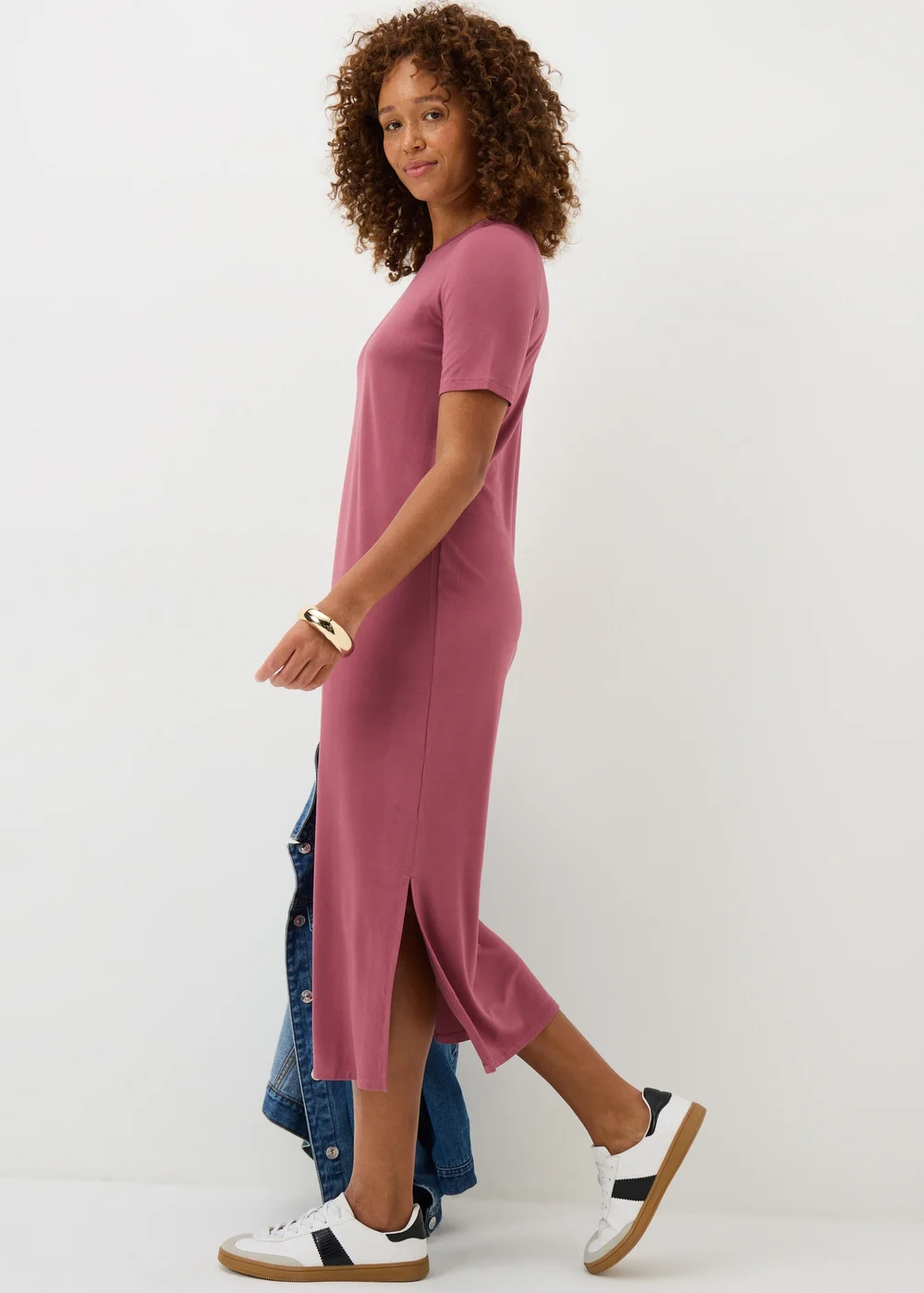 Raspberry T-Shirt Midi Dress - 24 Image 2