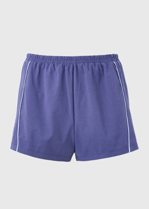 Souluxe Blue Piped Co Ord Running Shorts - Extra Large Image 4