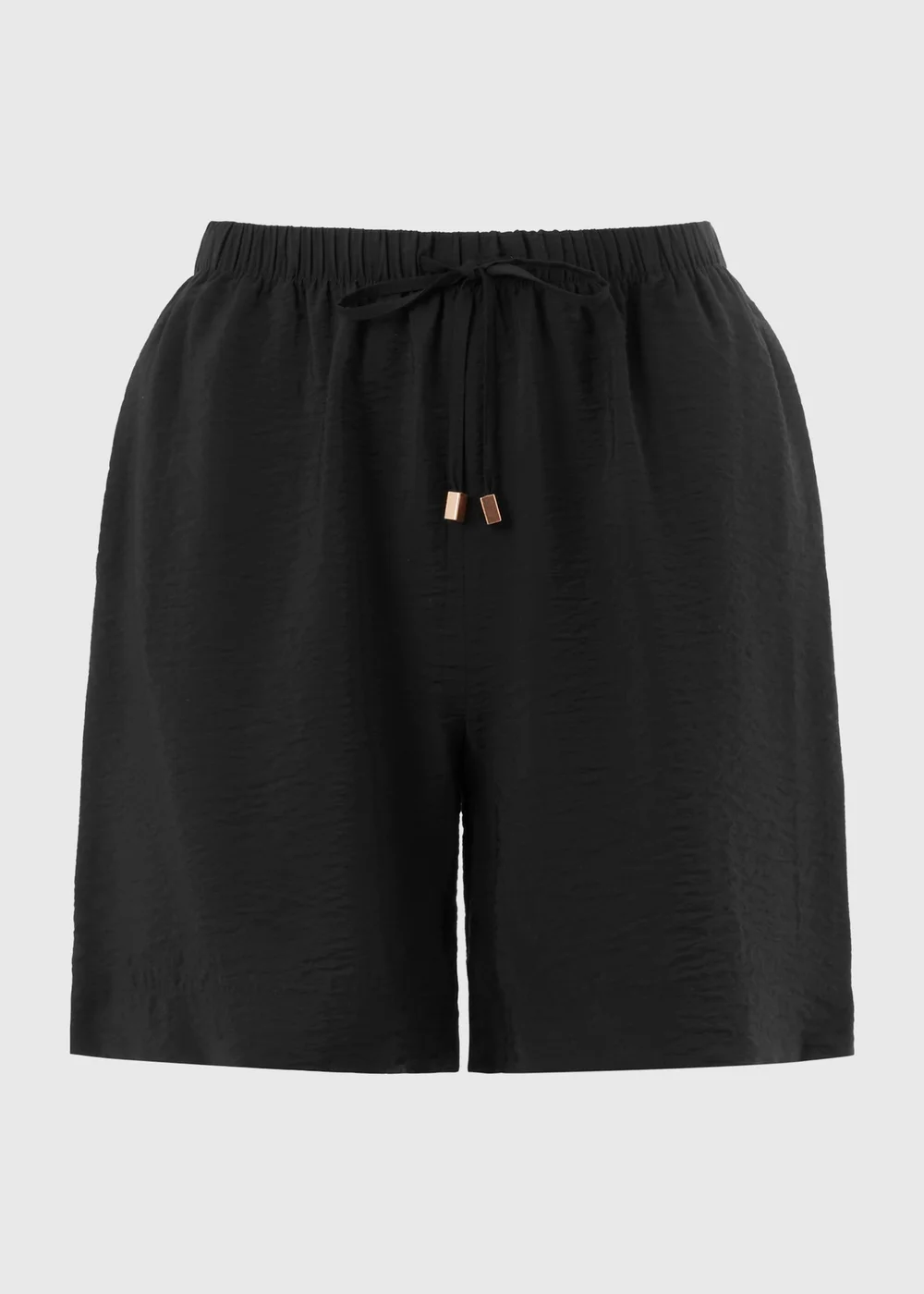 Black Tie Waist Shorts - 14 Image 3
