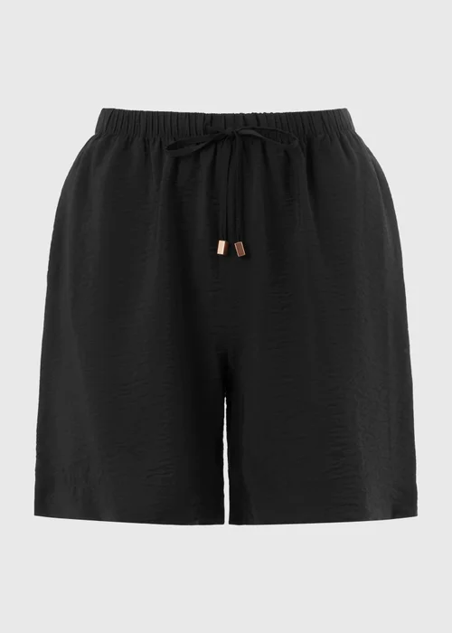 Black Tie Waist Shorts - 14 Image 3