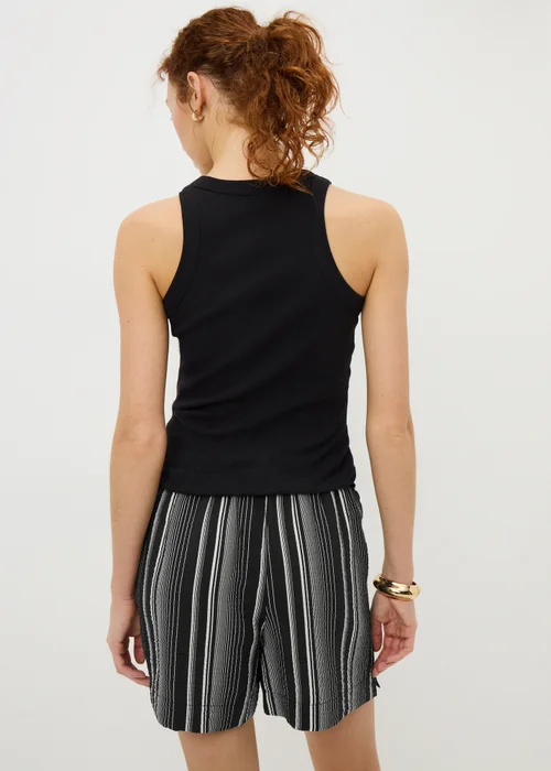 Black Stripe Airflow Shorts - Size 28 Image 3