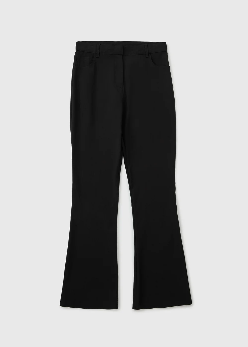 Girls Black Teen Flare Trousers (8-16yrs) - Age 10 Years Image 1