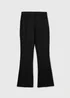 Girls Black Teen Flare Trousers (8-16yrs) - Age 10 Years Image 1