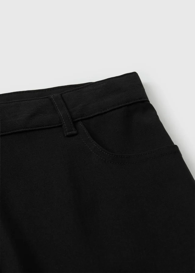 Girls Black Teen Flare Trousers (8-16yrs)