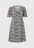 Brown Zebra Print Mini Tea Dress - 8 Image 4