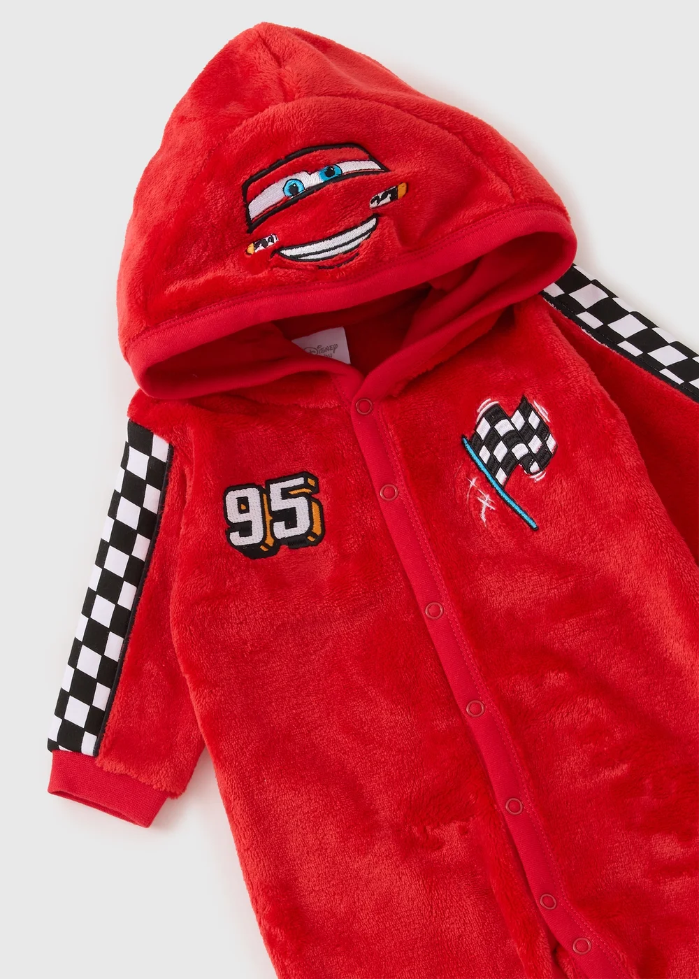 Disney Cars Baby Red Lightning Mcqueen Pramsuit (Newborn-18mths) - Up to 1 Month Image 2