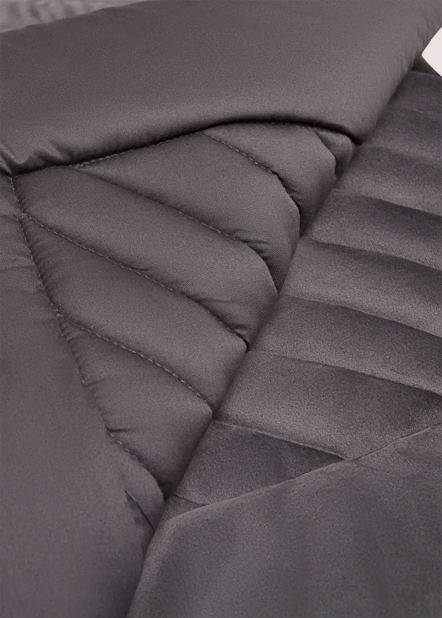 Charcoal Luxe Plush Velvet Bedspread