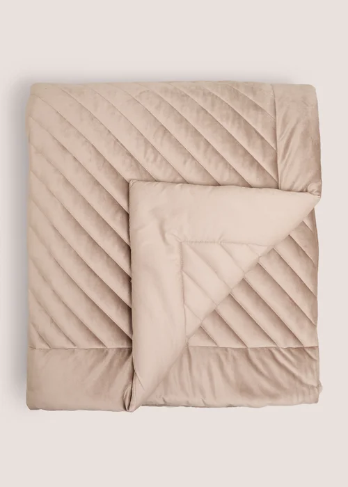Natural Luxe Plush Velvet Bedspread Image 1
