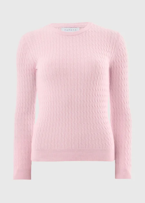 Light Pink Baby Cable Jumper - 8 Image 2