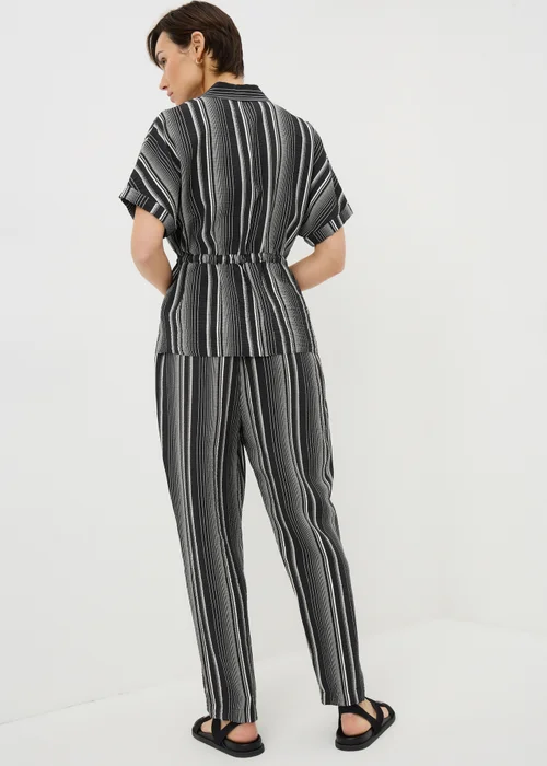 Black Stripe Airflow Tapered Co Ord Trousers - 22 Image 3