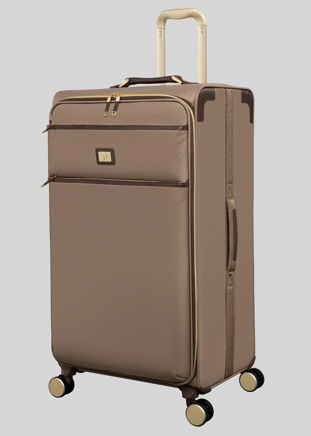 IT Luggage Mocha Trim Soft Suitcase - Carry On Image 2